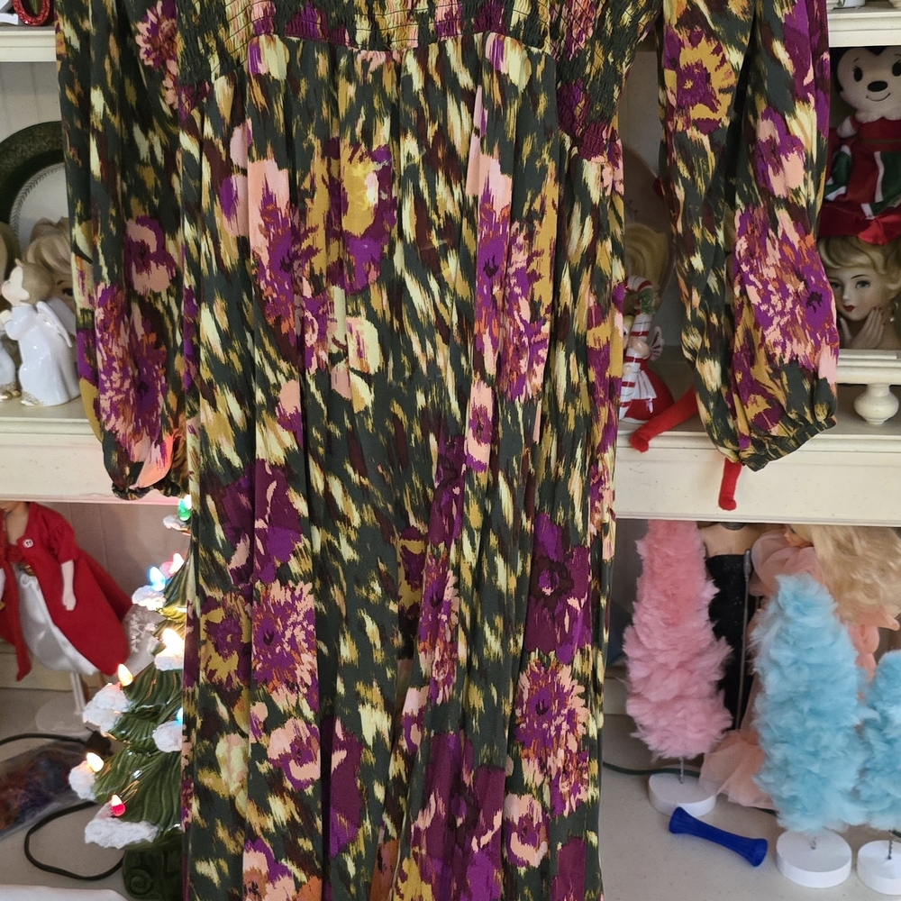 Terra & Sky Multicolor Floral Dress